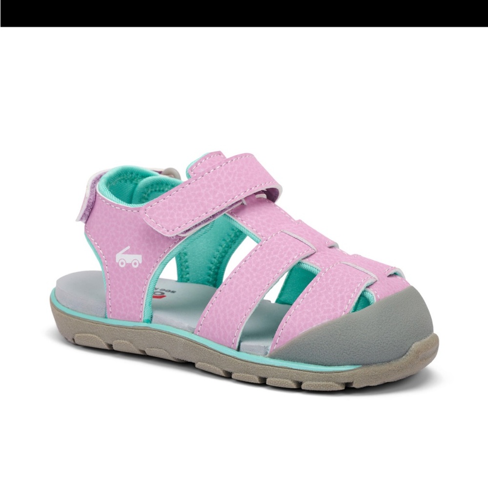 See Kai Run Pink and Aqua Kids Water Sandal